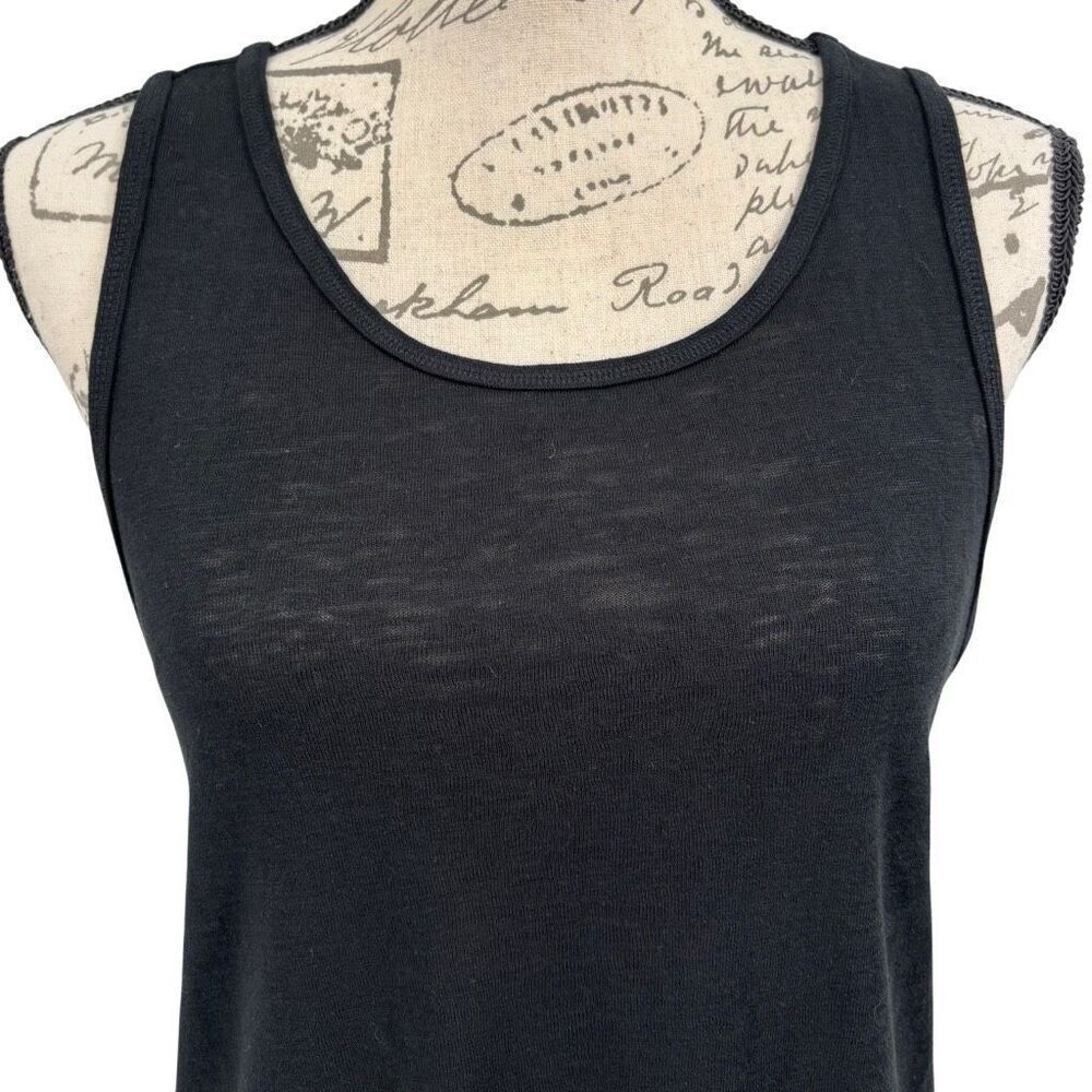 Athleta Diamond‎ Cut Out Back Tank Top Black Size Medium - Picture 3 of 11